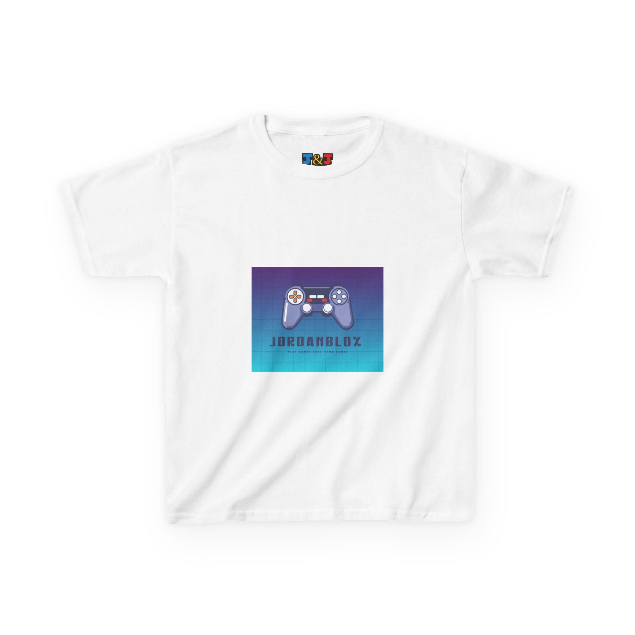 Jordanblox Gamer Kids Tee - Retro Controller Design, Kids Gaming Shirt, Robux Tee, Birthday Gift, Roblox Lover T-shirt